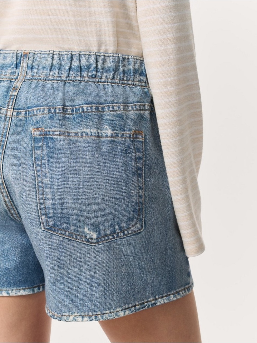 rag & bone Women's Miramar Terry Walking Shorts | Brooke wash | Size Small - Picture 4 of 15